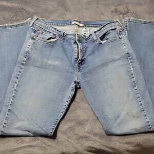 Vintage Levis 515 Women's Boot Cut Jeans 14L Mid Rise Light‎ Wash Stretch Denim